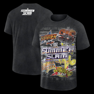 Men's Black SummerSlam 2026 All Logos T-Shirt - DASH RACEGEAR image 1