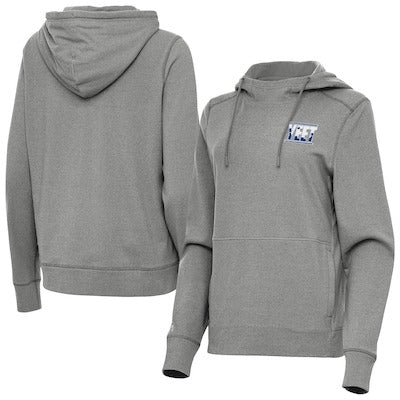 Women's Antigua Heather Charcoal Jey Uso Justice Pullover Hoodie - DASH RACEGEAR image 1