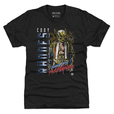 Men's 500 Level Black Cody Rhodes Tri-Blend T-Shirt - DASH RACEGEAR image 1