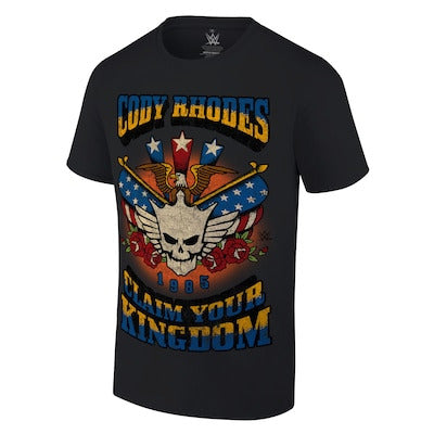 Men's Ripple Junction Black Cody Rhodes Vintage Americana Logo T-Shirt - DASH RACEGEAR image 1