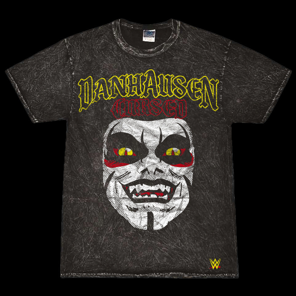 Men's Black Danhausen Cursed! Mineral Wash T-Shirt - DASH RACEGEAR image 1