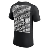 Men's Black Chad Gable AAA Noche de Los Grandes Promo T-Shirt - DASH RACEGEAR image 3