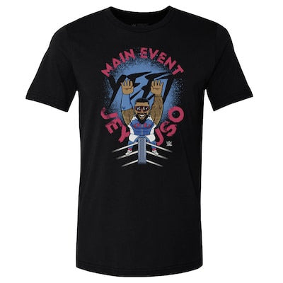 Men's 500 Level Black Jey Uso Big Shots Ropes T-Shirt - DASH RACEGEAR image 1