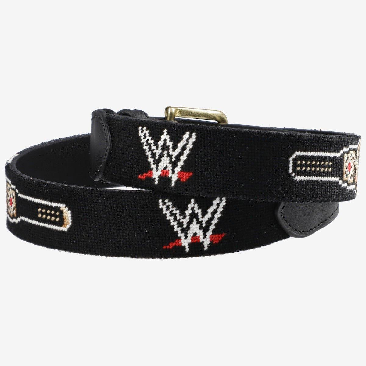 Men's WWE Championship Title Needlepoint Belt