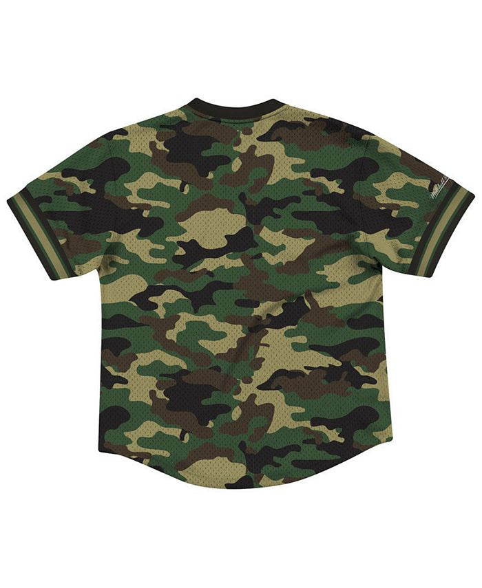 Men's Camo WWE Mesh V-Neck Jersey
