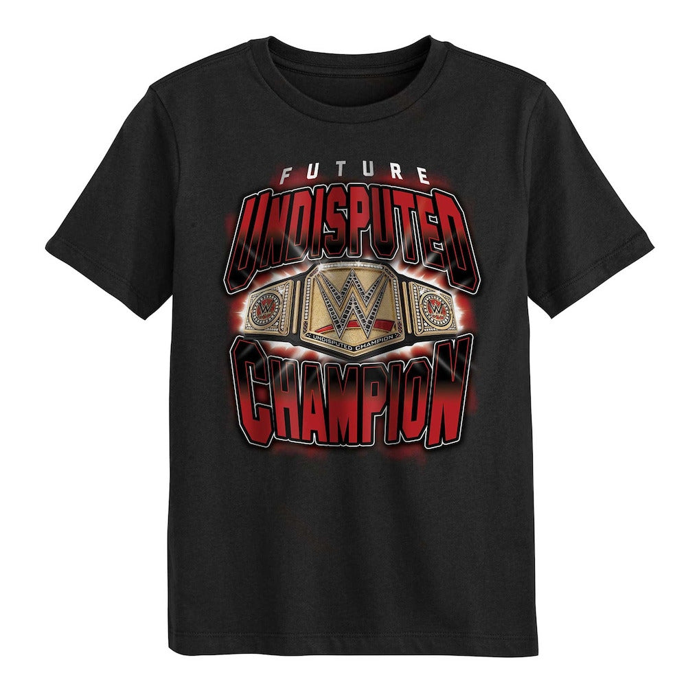 Youth Black Future Undisputed WWE Universal Champion T-Shirt - DASH RACEGEAR image 1