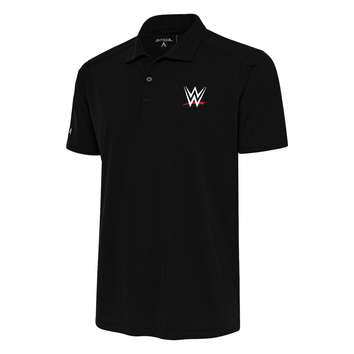 Men's Antigua Black WWE Tribute Polo