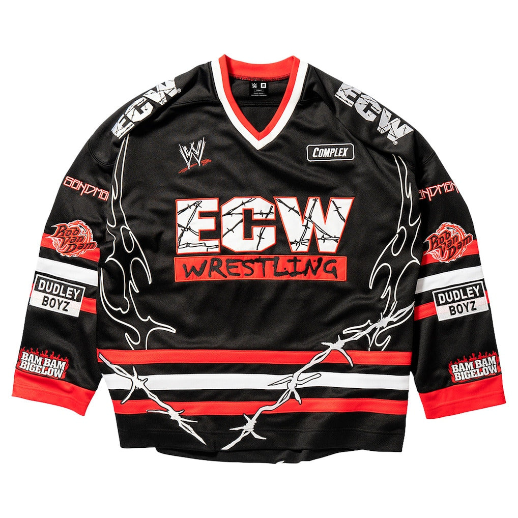 Unisex Complex x WWE Black ECW Hardcore Hockey Jersey - DASH RACEGEAR image 2