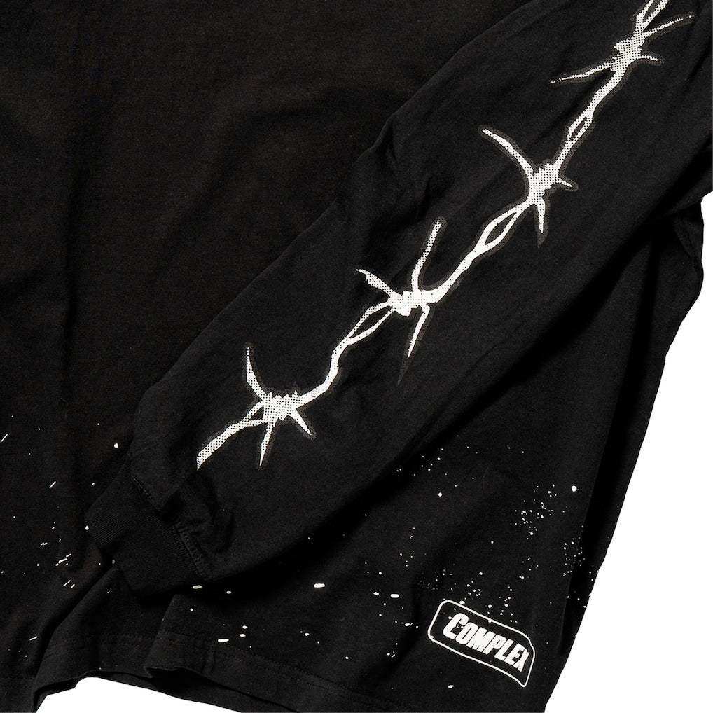 Unisex Complex x WWE Black ECW Hardcore Long Sleeve T-Shirt - DASH RACEGEAR image 4