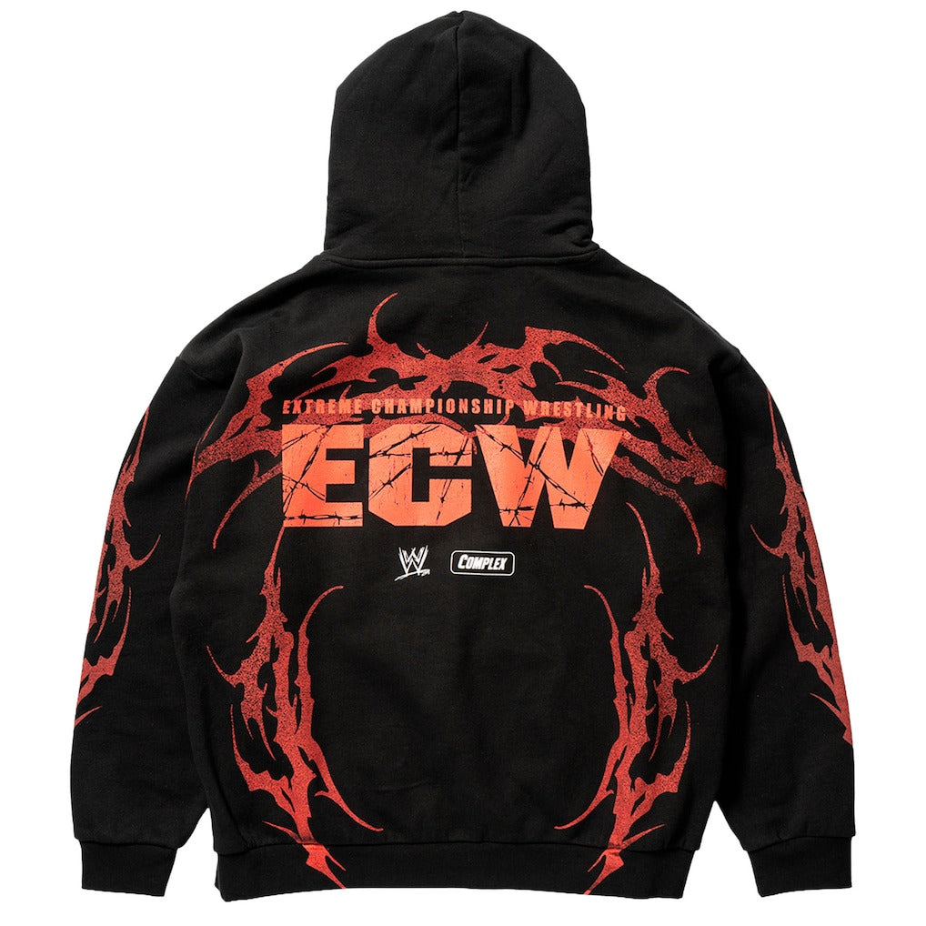 Unisex Complex x WWE Black ECW Hardcore Hoodie - DASH RACEGEAR image 3