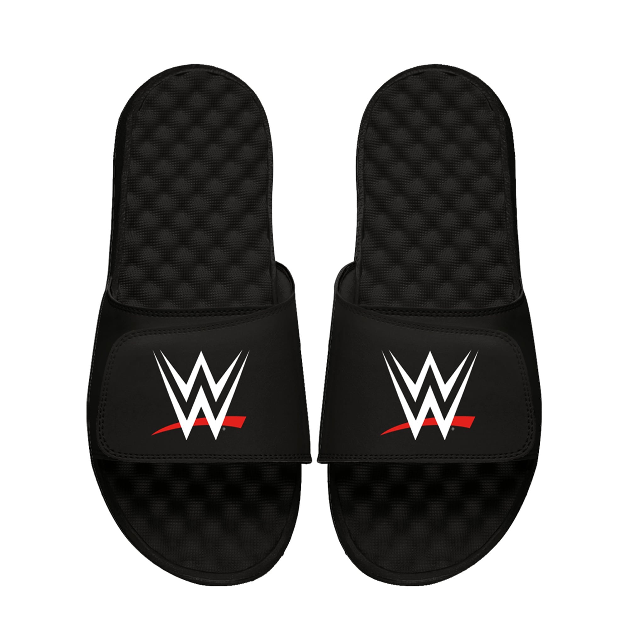 Youth ISlide Black WWE Logo Slide Sandals