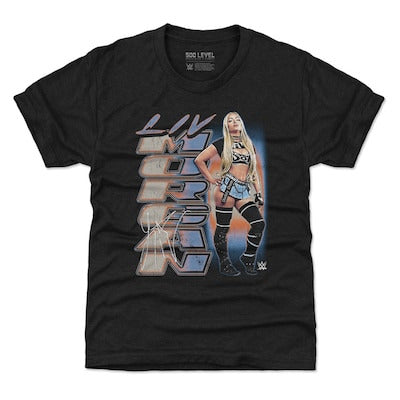 Youth 500 Level Heather Black Liv Morgan Vintage T-Shirt - DASH RACEGEAR image 1