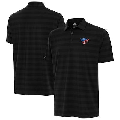 Men's Antigua Black Cody Rhodes Tunnel Polo - DASH RACEGEAR image 1