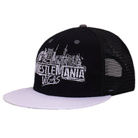 Men's Black/White WrestleMania 42 Logo Snapback Hat - DASH RACEGEAR image 3