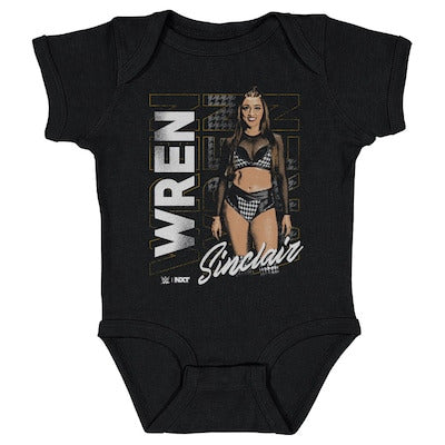 Infant 500 Level Black Wren Sinclair Vertical Name Bodysuit - DASH RACEGEAR image 1