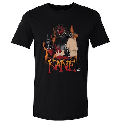 Men's 500 Level Black Kane Mask Flames T-Shirt - DASH RACEGEAR image 1