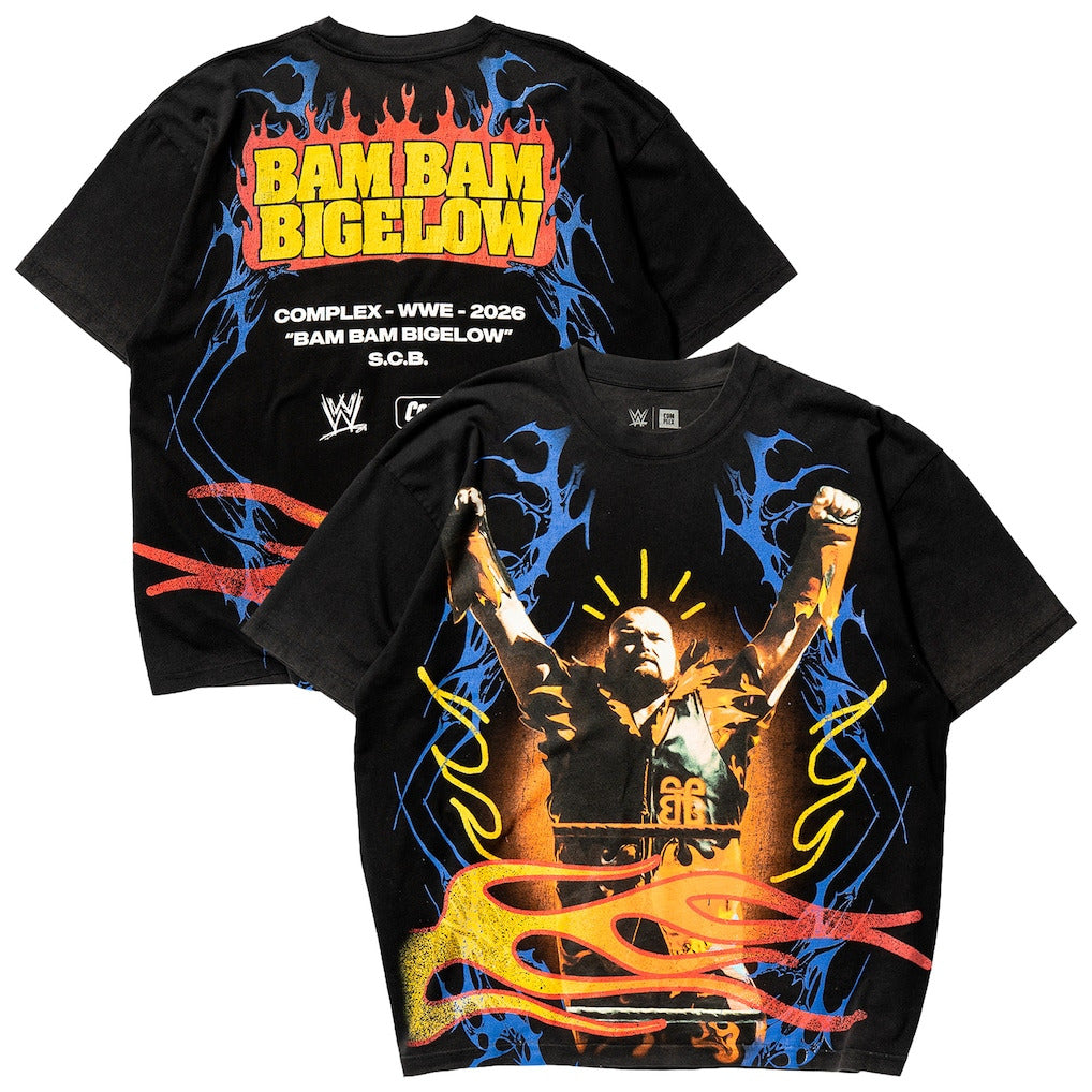 Unisex Complex x WWE Black Bam Bam Bigelow T-Shirt - DASH RACEGEAR image 1