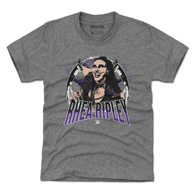 Youth 500 Level Heather Gray Rhea Ripley Posterize T-Shirt - DASH RACEGEAR image 1