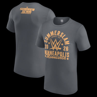 Men's Gray SummerSlam 2026 T-Shirt - DASH RACEGEAR image 1