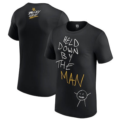 Men's Black Becky Lynch Held Down By The Man T-Shirt - DASH RACEGEAR image 1