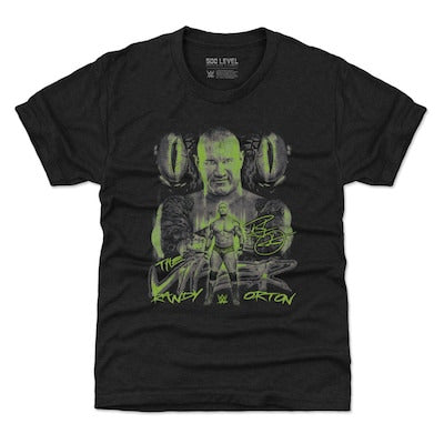 Youth 500 Level Heather Black Randy Orton The Viper Grunge T-Shirt - DASH RACEGEAR image 1