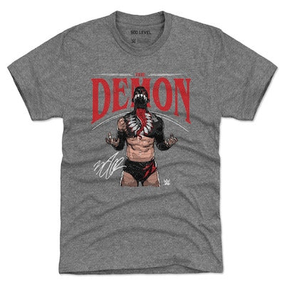 Men's 500 Level Gray Finn Bálor Tri-Blend T-Shirt - DASH RACEGEAR image 1