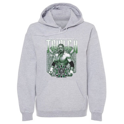 Men's 500 Level Gray Triple H 30th Anniversary Pullover Hoodie - DASH RACEGEAR image 1