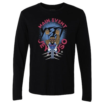 Men's 500 Level Black Jey Uso Big Shots Ropes Long Sleeve T-Shirt - DASH RACEGEAR image 1