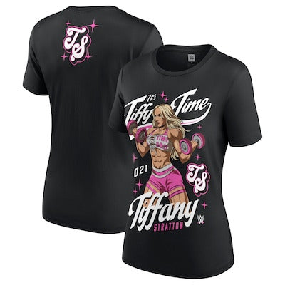 Women's Black Tiffany Stratton Tiffy Time Est. 2021 T-Shirt - DASH RACEGEAR image 1