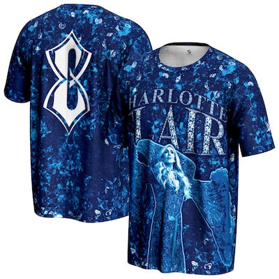 Men's ProSphere Blue Charlotte Flair Superstar T-Shirt - DASH RACEGEAR image 1