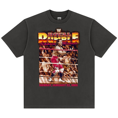 Men's Black Shawn Michaels Royal Rumble 1995 Boxy T-Shirt - DASH RACEGEAR image 1