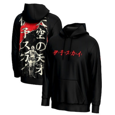 Men's ProSphere Black IYO SKY Japanese Pullover Hoodie - DASH RACEGEAR image 1
