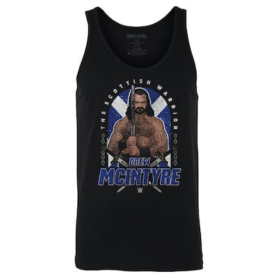 Men's 500 Level Black Drew McIntyre Tank Top - DASH RACEGEAR image 1