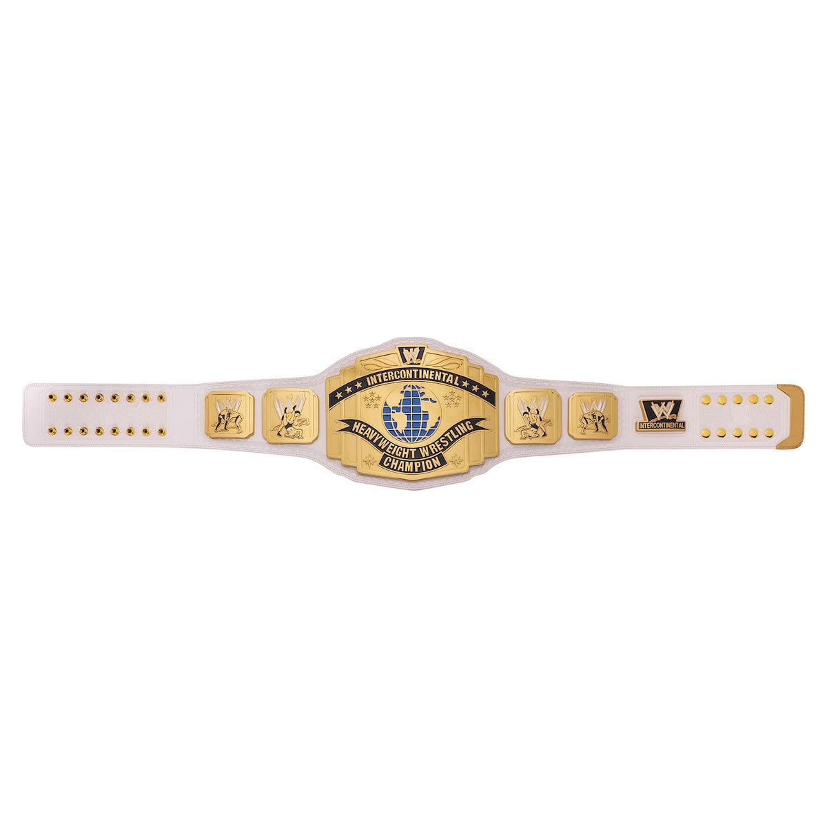 WWE Intercontinental Scratch Logo White Replica Title Belt