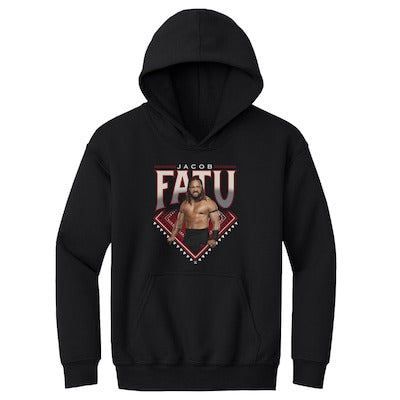 Youth 500 Level Black Jacob Fatu Superstar Name Hoodie - DASH RACEGEAR image 1