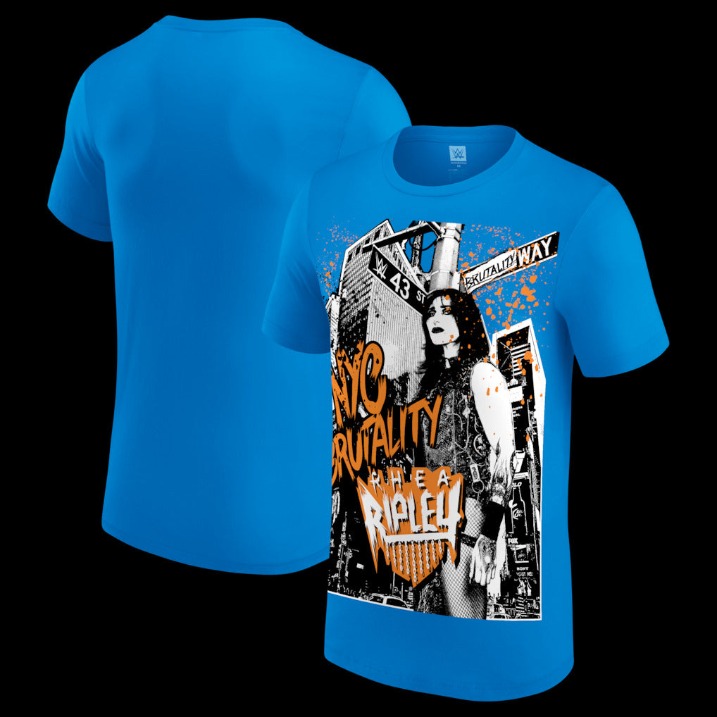 Men's Blue Rhea Ripley Fanatics Fest New York 2026 T-Shirt - DASH RACEGEAR image 1
