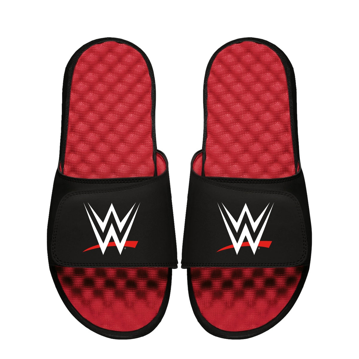Unisex ISlide Black/Red WWE Logo Slide Sandals