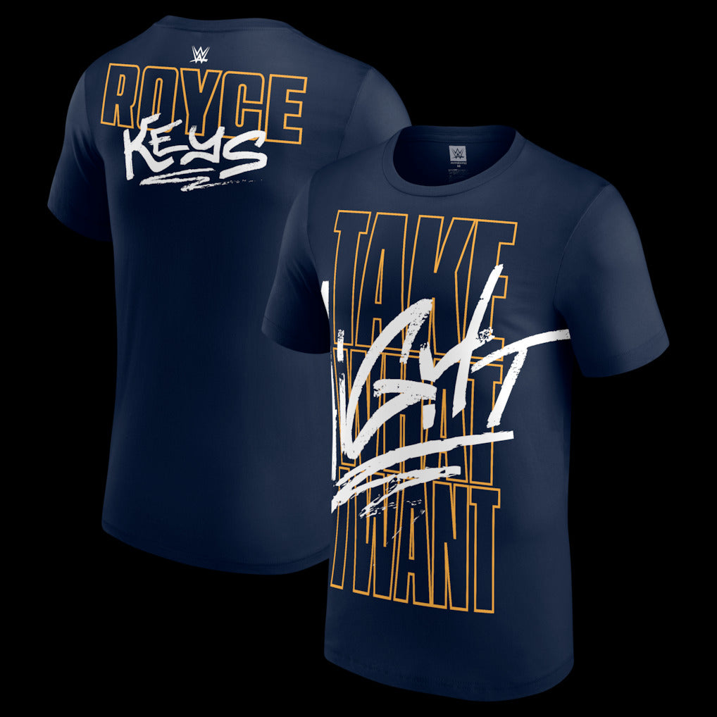 Men's Navy Royce Keys Take What I Want T-Shirt - DASH RACEGEAR image 1