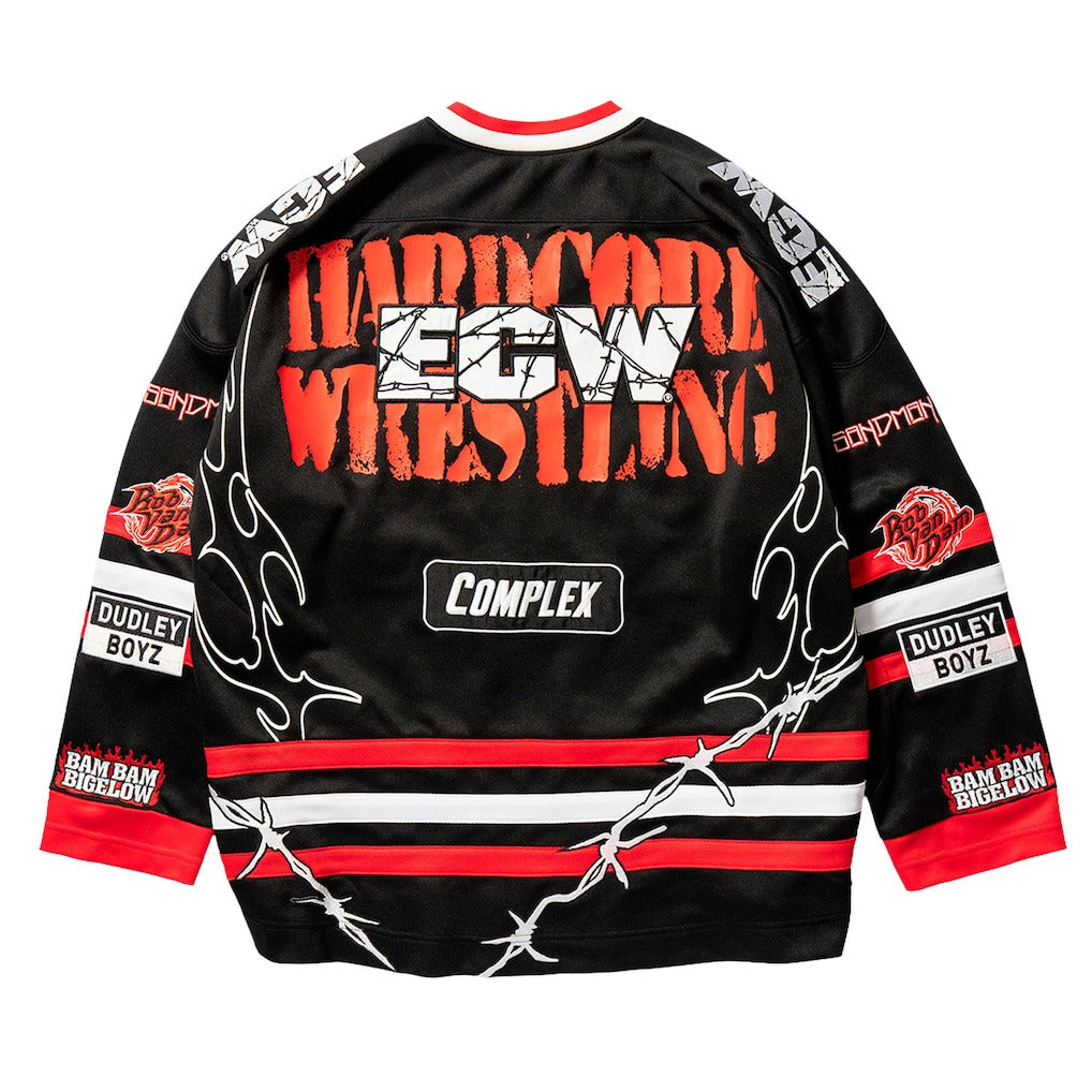 Unisex Complex x WWE Black ECW Hardcore Hockey Jersey - DASH RACEGEAR image 3