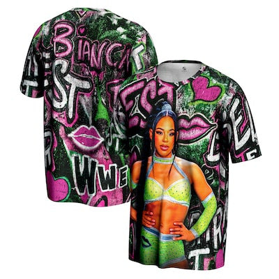 Youth ProSphere Black Bianca Belair Graffiti T-Shirt - DASH RACEGEAR image 1