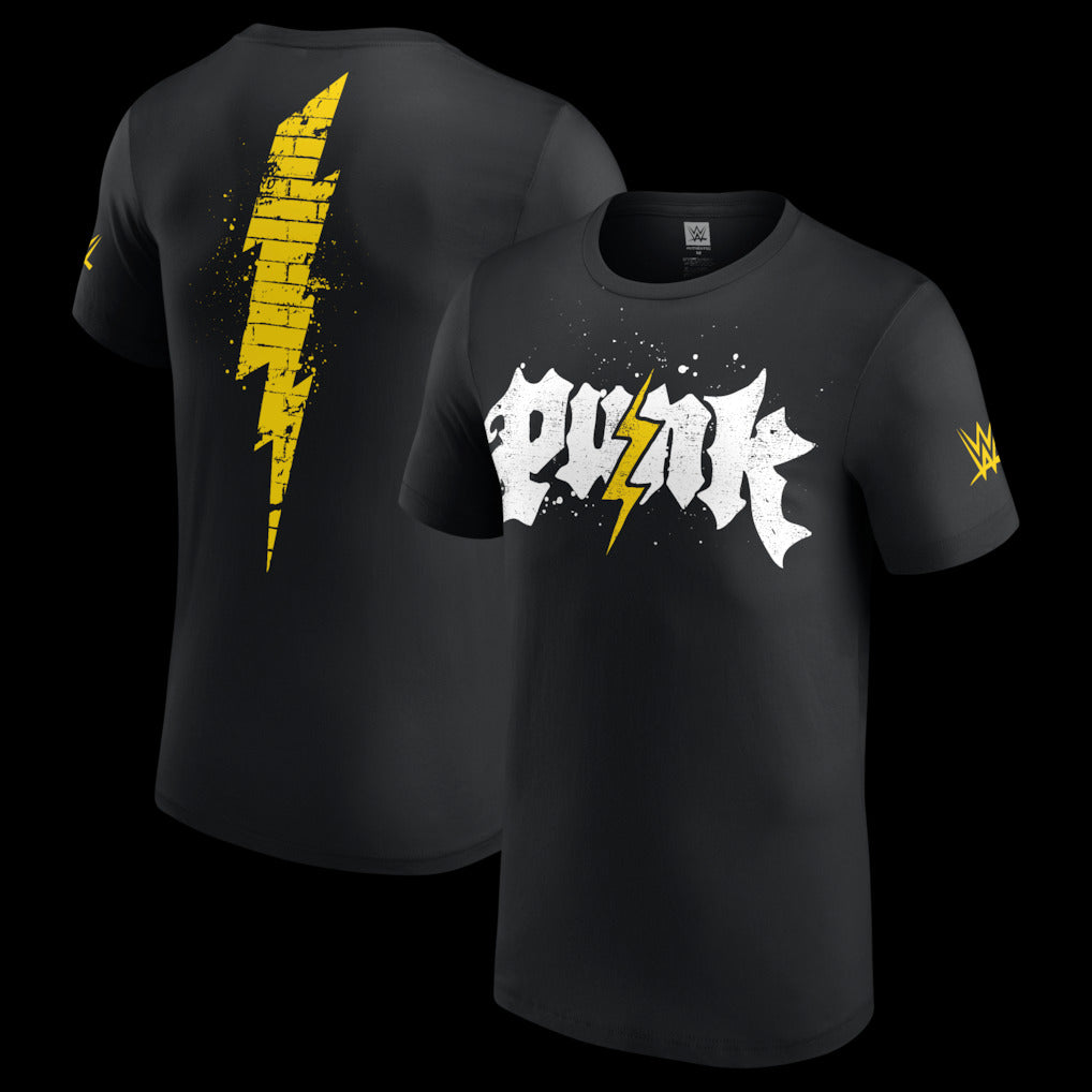 Men's Black CM Punk Electric Punk T-Shirt - DASH RACEGEAR image 1