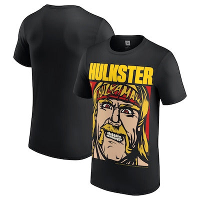 Men's Black Hulk Hogan Cartoon T-Shirt - DASH RACEGEAR image 1