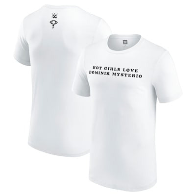 Men's White Liv Morgan Hot Girls Love Dominik Mysterio T-Shirt - DASH RACEGEAR image 1