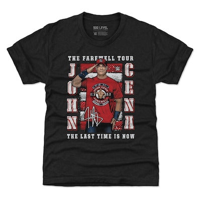 Youth 500 Level Heather Black John Cena Farewell Tour 2025 T-Shirt - DASH RACEGEAR image 1