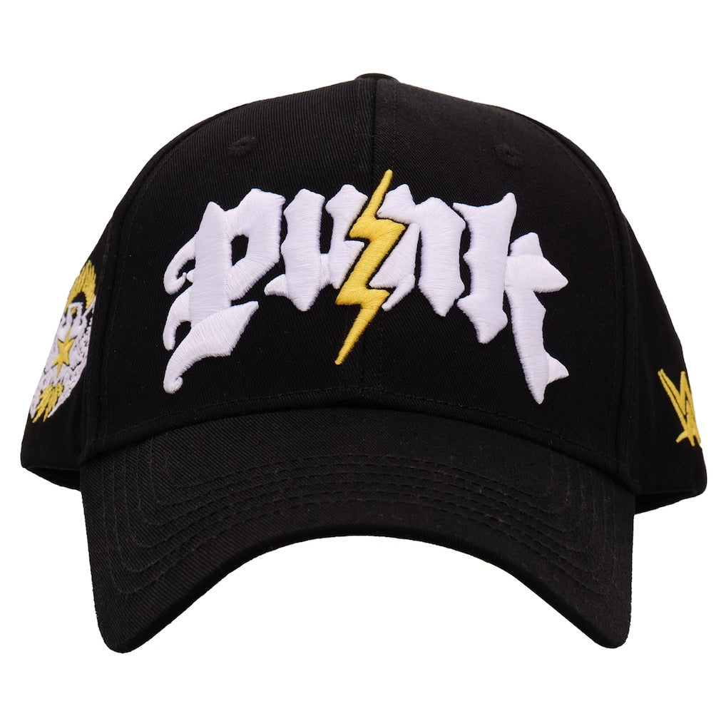 Men's Black CM Punk Electric Punk Snapback Hat - DASH RACEGEAR image 1