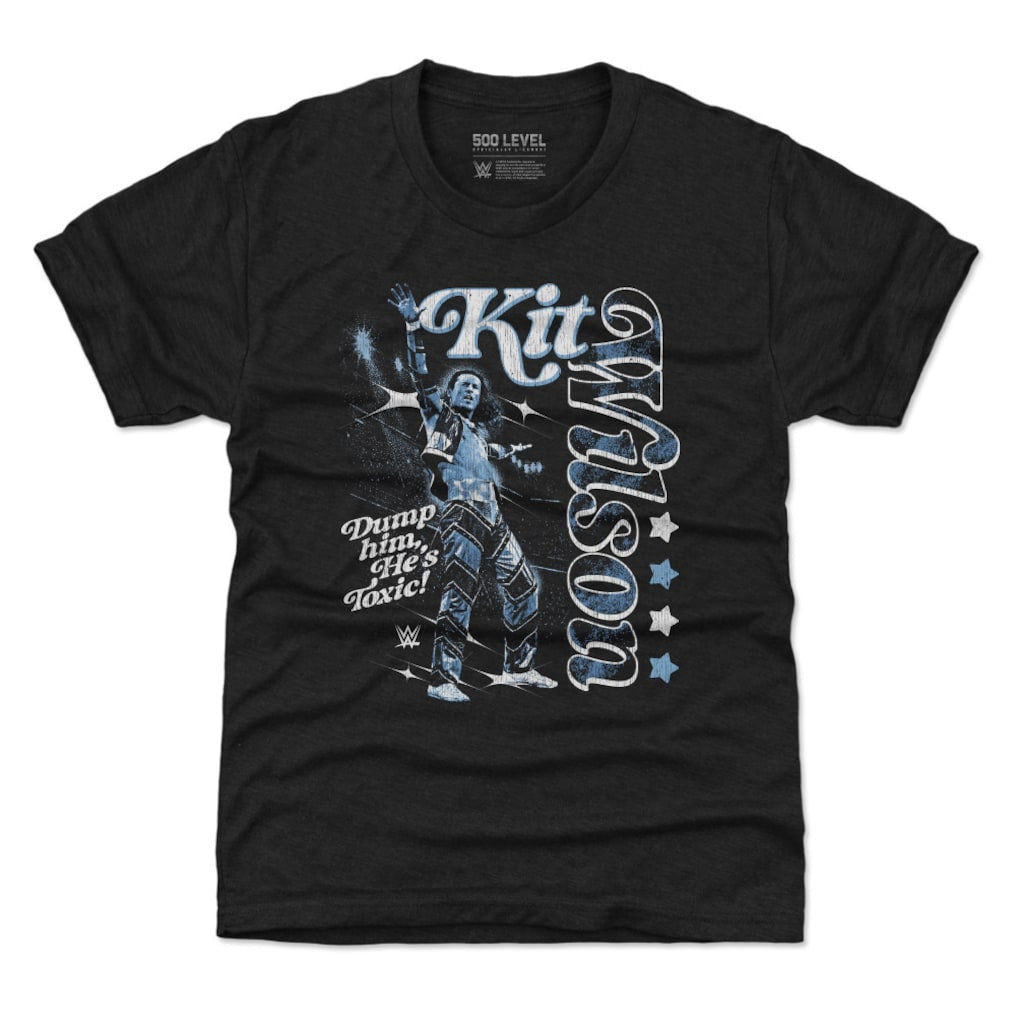Youth 500 Level Black Kit Wilson Vertical Name T-Shirt - DASH RACEGEAR image 1