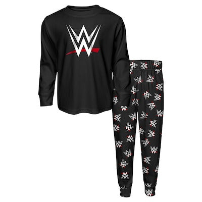 Toddler Black WWE Long Sleeve T-Shirt & Pants Set - DASH RACEGEAR image 1