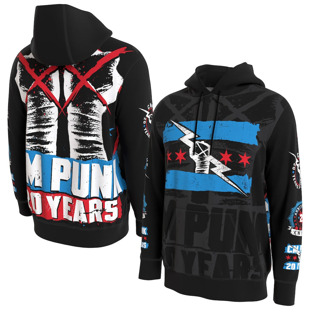 Youth ProSphere Black CM Punk 20 Years Hoodie - DASH RACEGEAR image 1