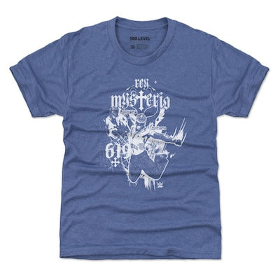 Youth 500 Level Heather Royal Rey Mysterio Mono T-Shirt - DASH RACEGEAR image 1