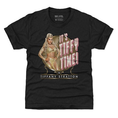 Youth 500 Level Heather Black Tiffany Stratton It's Tiffy Time T-Shirt - DASH RACEGEAR image 1